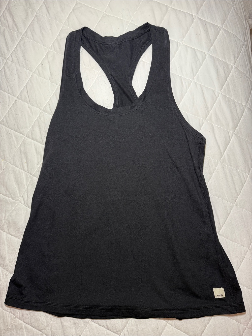 Vuori Black Racerback Tank Top